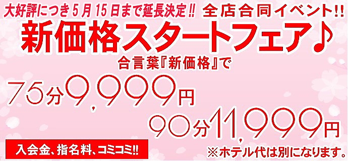 新価格スタートフェア♪